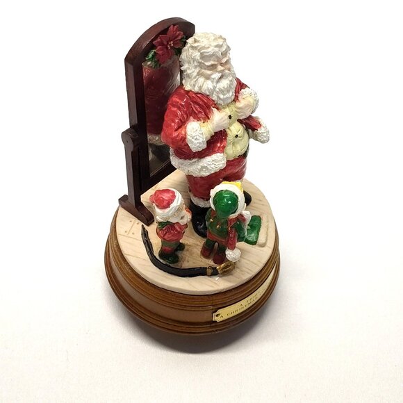 House Of Lloyd "A Tight Fit" Santa Collectible Wind-Up Music Deck The Halls 1991 - Picture 9 of 13